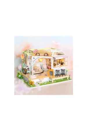 Puzzle 3d 3D Puzzle Miniature House CAT COFFEE GARDEN Merkproduct