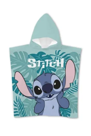 DISNEY - Stitch "Leaves" - Poncho 55x110cm Aanbieding