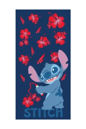 DISNEY - Stitch "Red Flowers" - Beach Towel 90x170cm Gereduceerde Prijs