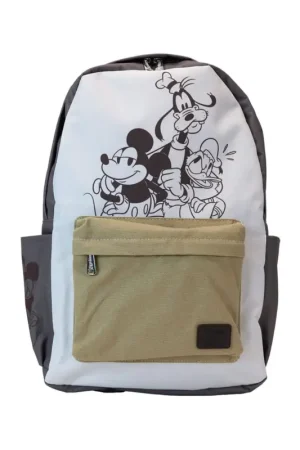 Aanbieding Ça by Loungefly - Mickey and Friends Canvas Standard Size Nylon Backpack