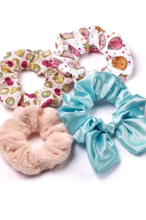 Op = Op PUSHEEN - Fruits - Set of 4 Hair Scrunchies
