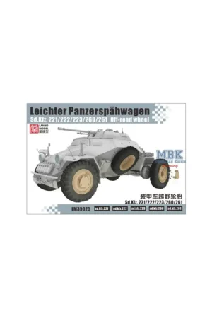 WWII Sd.Kfz. 221/222/223/260/261 Off-road wheels Gratis Retour