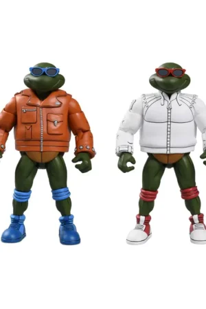 Ninja Turtles (Cartoon) - Punk Leo and Punk Raph 2 Pack 18 cm figure Figuurtje Speciale Aanbieding
