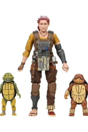 Ninja Turtles (The Last Ronin The Lost Years) - Synja Grammy April with Baby Yi & Moja figure 18 cm Merkproduct