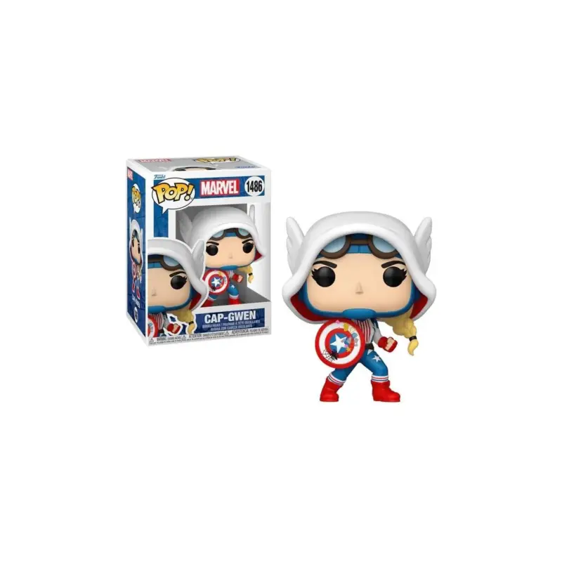 SPIDER-GWEN: GWENVERSE - POP Marvel N° 1486 - Cap-Gwen Pop figur Dagaanbieding