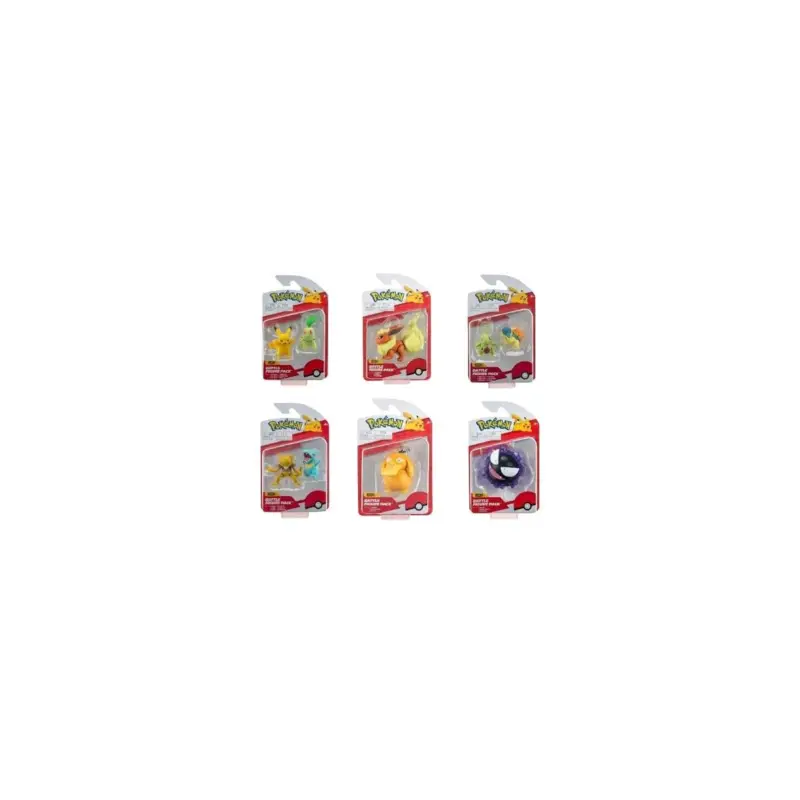 Finale Uitverkoop Pokémon - Wave 16 - Assortment of 6 Battle Figure 5cm Figuurtje