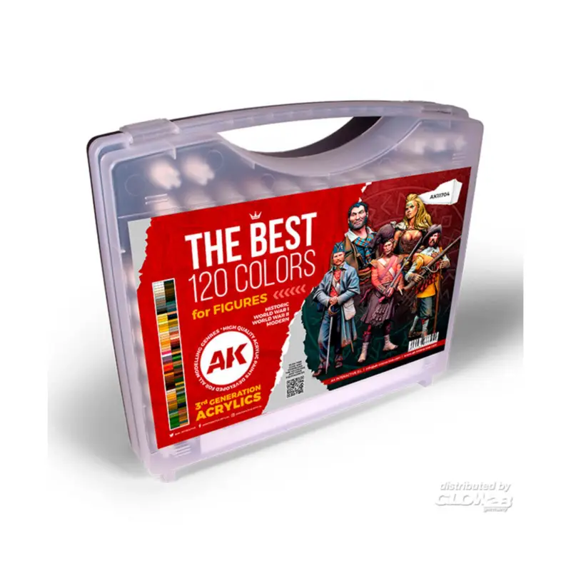 3g plastic briefcase 120 figure colors Acrylverf Rechtstreeks Van De Fabrikant