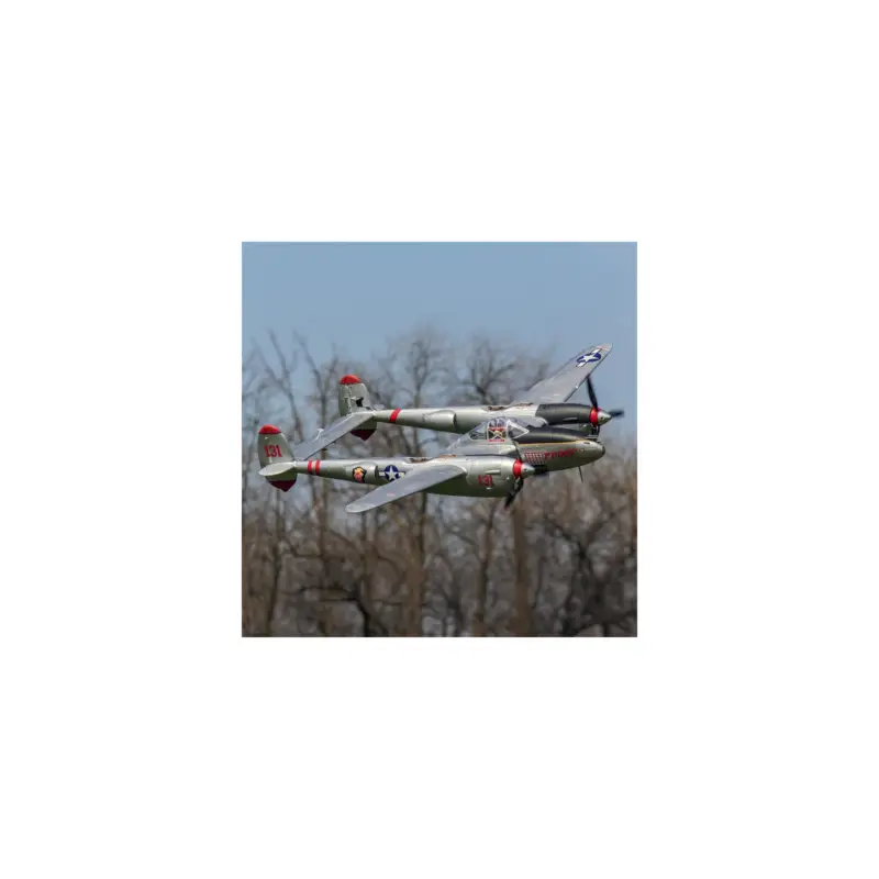 P-38L LIGHTNING SILVER 1600mm PNP RC Electric Airplane elektrisch RC vliegtuig Dagaanbieding