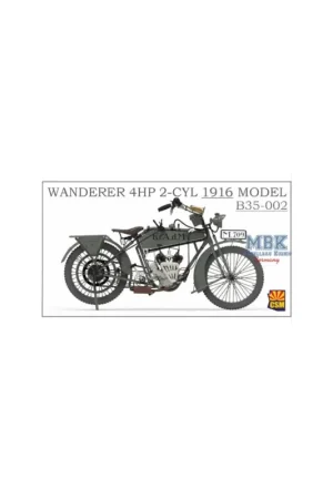 Weekendaanbieding Wanderer 4PS 1916 Motorcycle 1/32 Schaalmodel