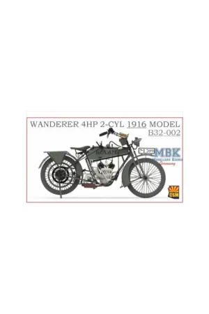 1/32; 1/32 British Motorcycle Tr.Model H Schaalmodel Express Levering