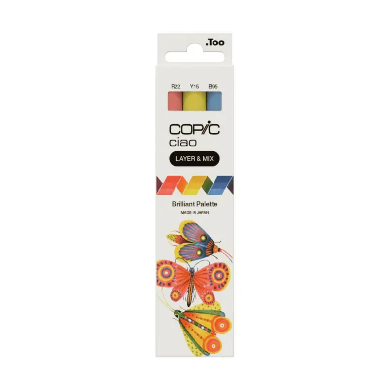 Veilige Betaling Copic Ciao Set MIX of 3 colors BRILLIANT PALETTE