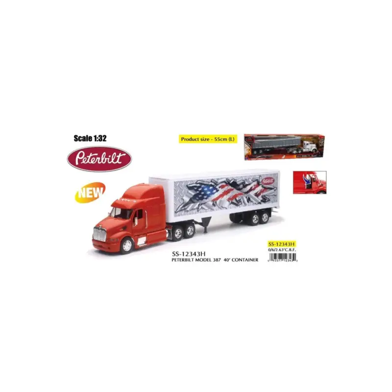 Peterbilt 387 Patriotic Truck 1/32 Miniatuurr Rechtstreeks Van De Fabrikant