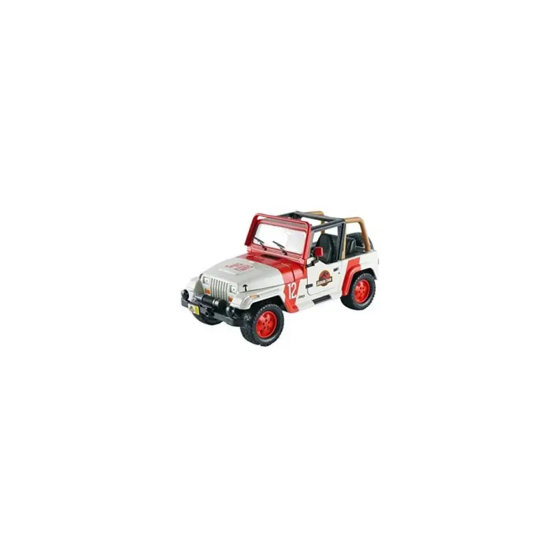 Hete Deal Jeep wrangler jurassic park camouflage 1992 1/24 Miniatuur