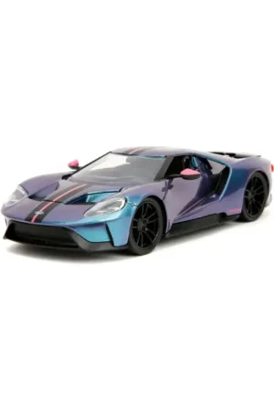 Aanbieding Jada 35192 miniature ford gt blue pink slips 2017 1/24 Miniatuur
