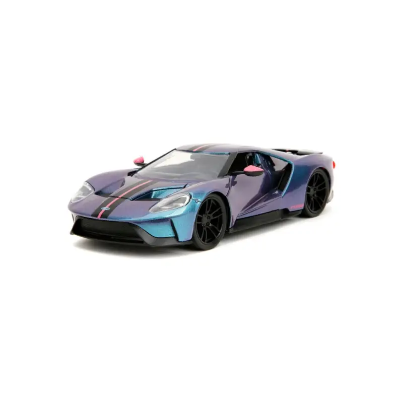 Aanbieding Jada 35192 miniature ford gt blue pink slips 2017 1/24 Miniatuur