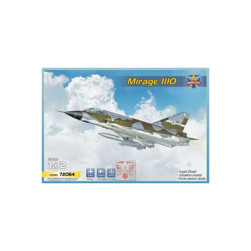Modelsvit 72064 model plane mirage iiio interceptor 1/72 Schaalmodel Shop Nu