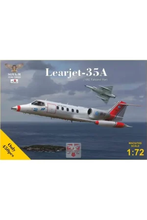 Hoge Kwaliteit Sova-m 72028 learjet 35a (falkland war 1982) 1/72 Schaalmodel