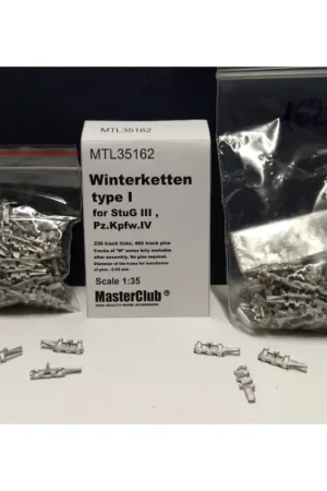 Beperkte Voorraad Metal tracks for panzer iv / stug iii winterketten type 1