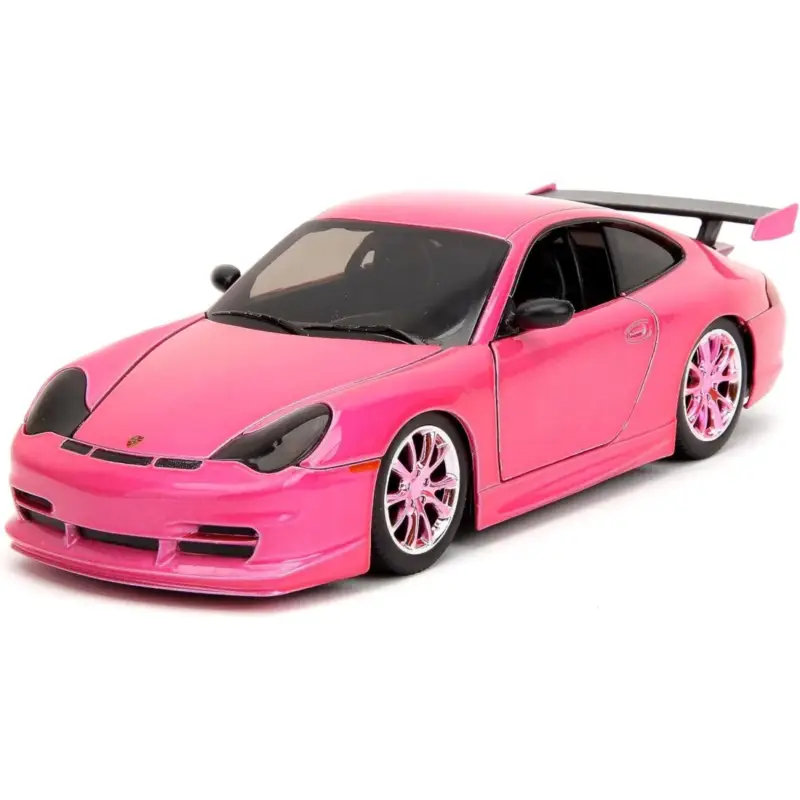 Actieprijs 1:24 porsche 911 gt3 rs metallic fluorescent red pink slips Miniatuur