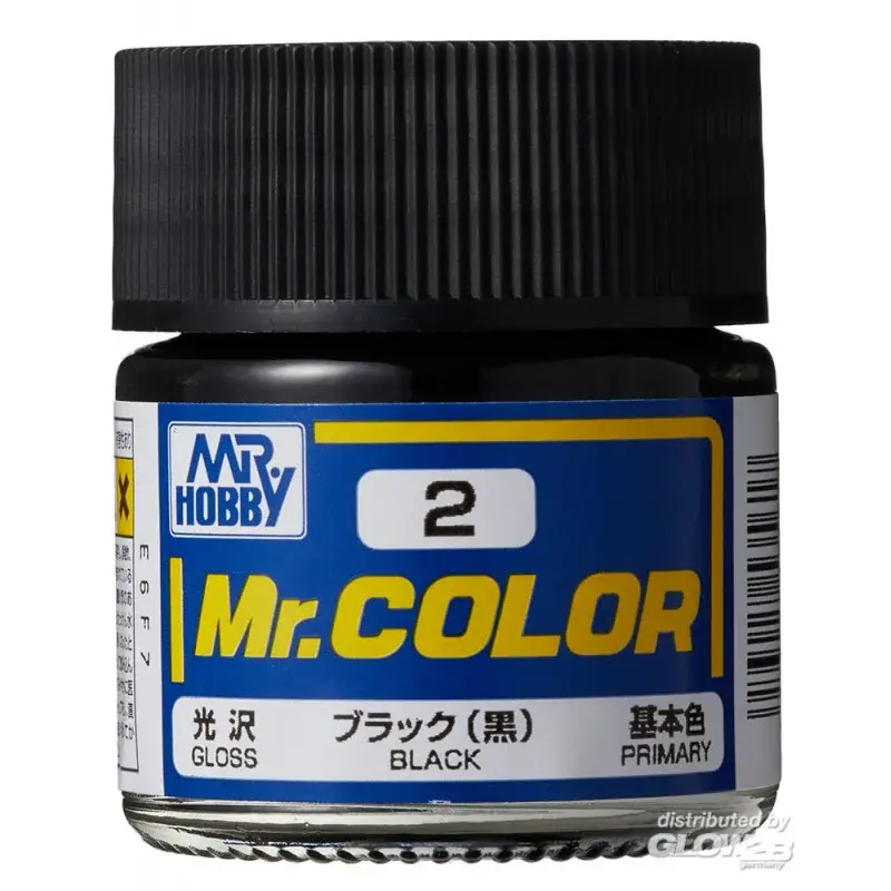 Mr Hobby -Gunze Mr. Color (10 ml) Black Acrylverf Direct Verzonden