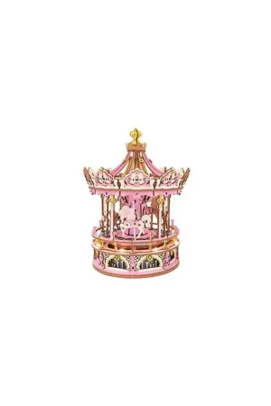 De muzikale en lichtgevende carrousel Puzzle 3d Op = Op