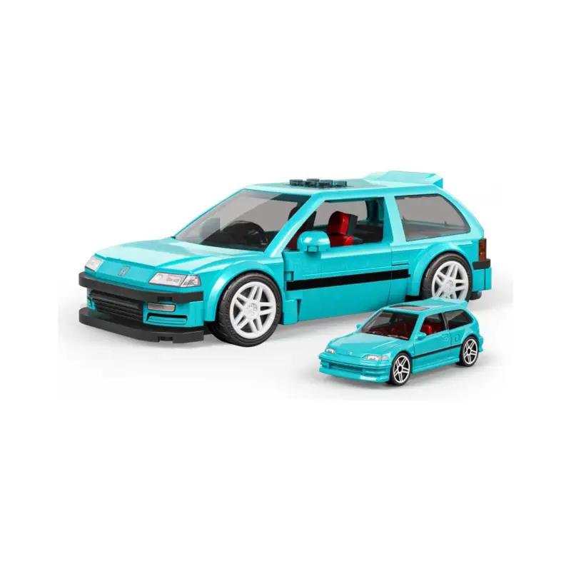 Goedkoop Hot Wheels Speed Series Mattel Brick Shop building set 1/32 Custom '90 Honda Civic EF