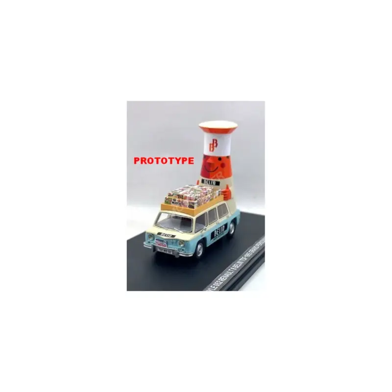 Renault 8 guerton "belin - tdf 1965" version n°1 with large figure Miniatuur Direct Verzonden