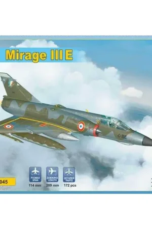 Dassault Mirage IIIE-set bevat: & bullet; 172 shares & bullet;PE-blad / incl. Instrumentenpaneel / & kogel;zelfklevende masker Gratis Retour