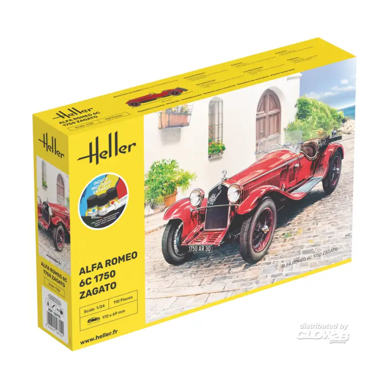 Bestseller STARTER KIT Alfa Romeo 6C 1750 Zagato Schaalmodel