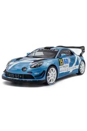 Premium Alpine a110 rgt+ blue 15 r.astier / d.giraudet rallye du mont blanc 2024 1/18 Miniatuur