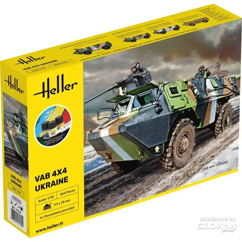 Shop Nu STARTER KIT VAB 4x4 Oekraïne Schaalmodel