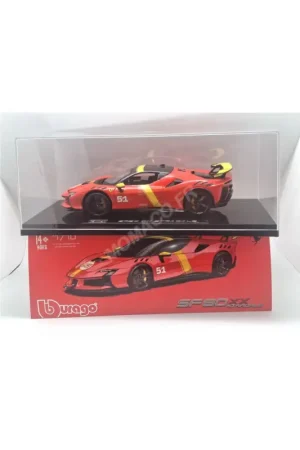 FERRARI SF90 XX STRADALE "51 - 24h DU MANS" 2024 WITH DISPLAY CASE Miniatuur Hete Deal