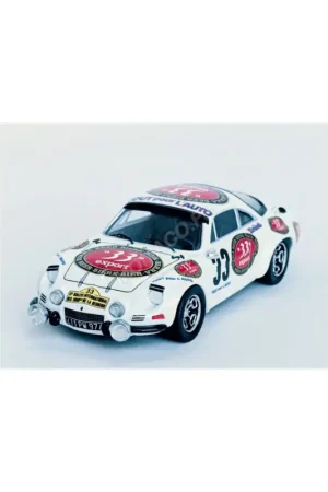 Nu Kopen Renault alpine a110 33 maurice lallemand/jc pradines tour auto de la reunion 1981 Miniatuur