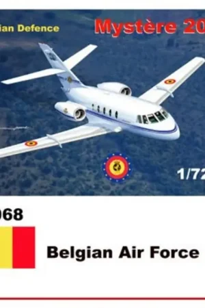 Dassault-Mystere Falcon 20 muurstickers Belgian Air Force Schaalmodel Bestel Nu