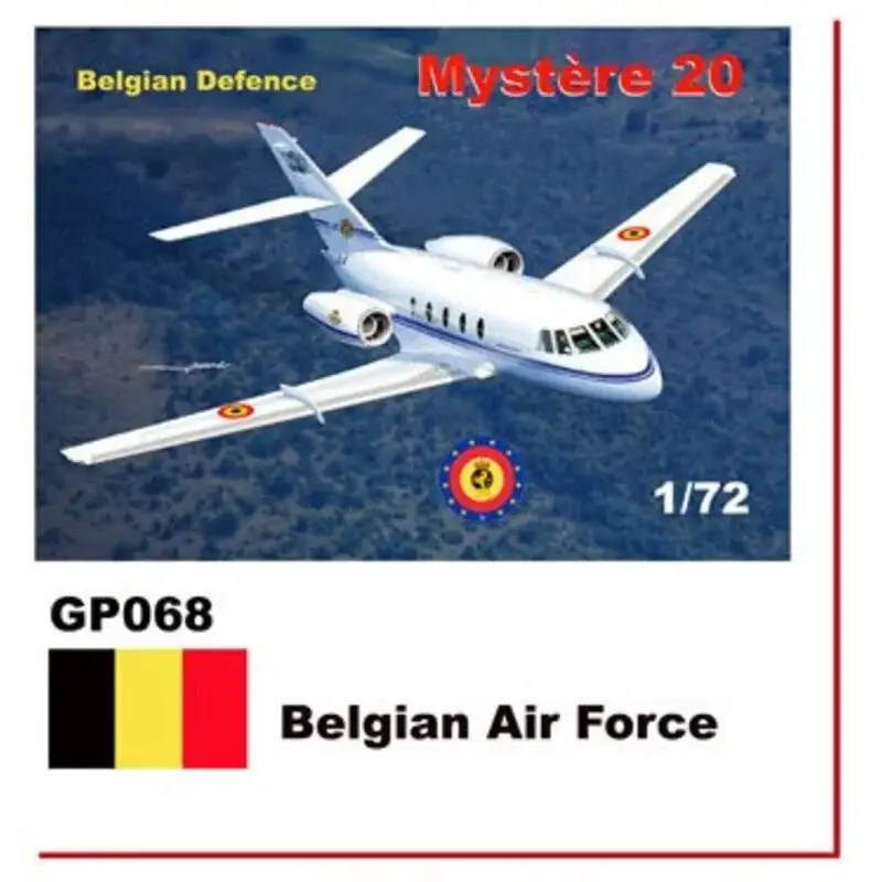 Dassault-Mystere Falcon 20 muurstickers Belgian Air Force Schaalmodel Bestel Nu