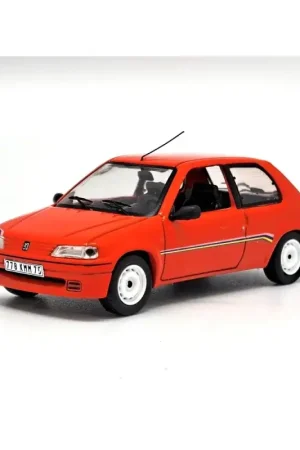 Seizoensaanbieding Peugeot 106 rally 1 rood Miniatuur