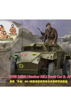 WWII British Humber MK.I Scout Car & AFV Crew Set Schaalmodel Meest Verkocht
