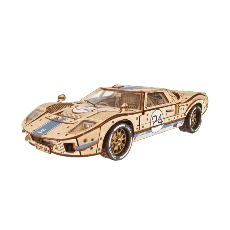 Beste Prijs UGEARS Mechanische modellen: UGT-24 ENDURANCE RACER 1:12 36x9x16cm, tweekleurig, 970 onderdelen, 24 uur montagetijd, hout, doos
