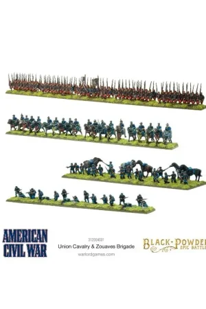 Hete Deal BP Epic Battles: Amercan Civil War Union Cavalry & Zouaven Brigade Figuur spellet
