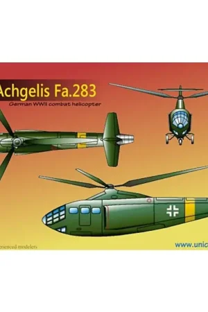 Gecertificeerd Focke-Achgelis Fa.283 Duitse WOII battle jet Gyrocopter Schaalmodel