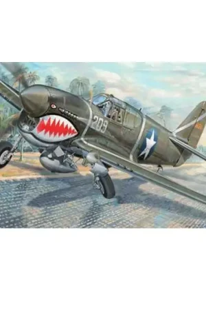 Beste Prijs Curtiss P-40F Warhawk USAAF volledig metalen jager met Packard Merlin-motor Schaalmodel