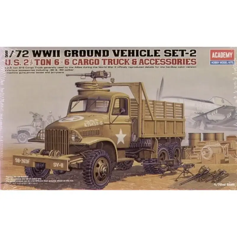WWII US 6x6 Cargo Truck & Accessories Schaalmodel Goedkoop