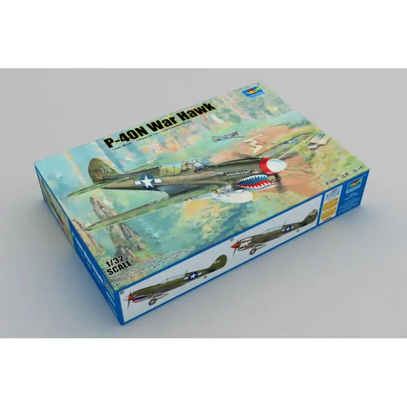 Curtiss P-40N Warhawk Schaalmodel Op = Op