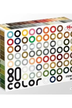 Acrylverfset 80 st (77 kleuren + 3 vernissen) 80 x 12 ml Accessoire Hete Deal