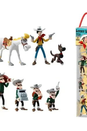 Finale Uitverkoop Lucky Luke Mini Figuur 7-pak karakters 4 - 10 cm Figuurtje