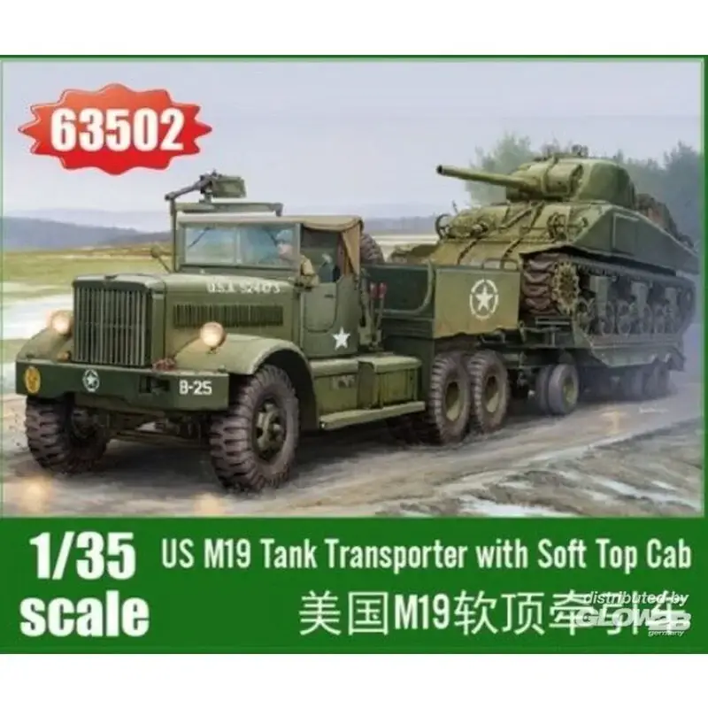 Op = Op M19 Tanktransporter met cabine met softtop Schaalmodel