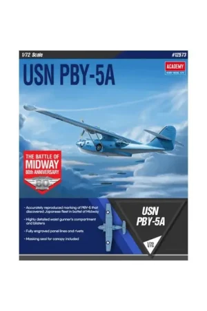 USN PBY-5A "Battle of Midway" plastic modelvliegtuig Schaalmodel Gratis Retour