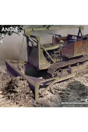 Rechtstreeks Van De Fabrikant Amerikaanse gepantserde tractor met hoekdozerblad Schaalmodel