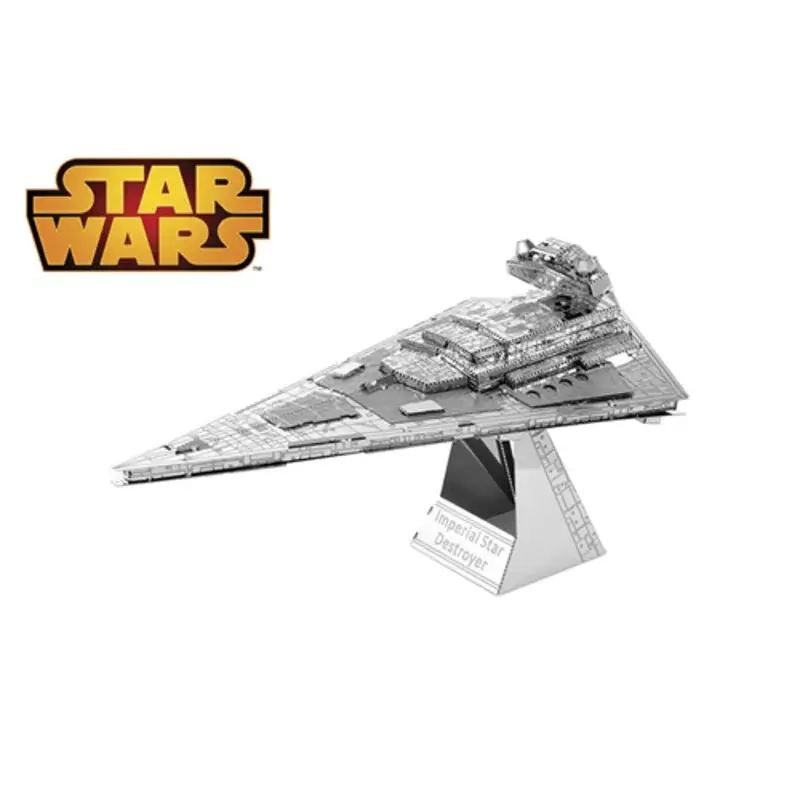 Uitverkoop MetalEarth: STAR WARS IMPERIAL STAR DESTROYER 10.3x5.94x5.84cm, metalen 3D-model met 2 vellen, op kaart 12x17cm, 14+