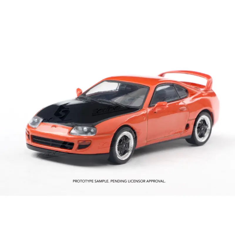 Meest Verkocht Toyota supra mk.4 orange custom 2001 1/43 Miniatuur